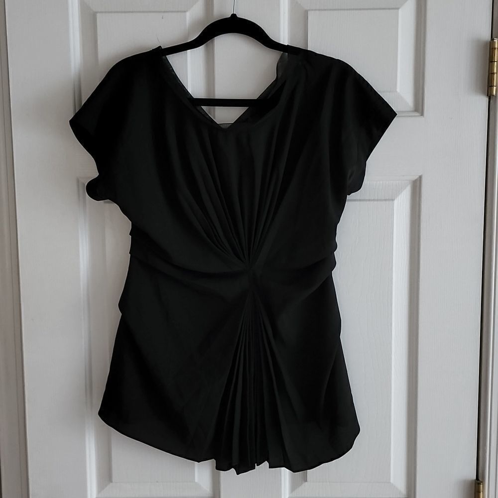 Pleated black MM couture top sz small